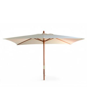 Parasol de madera rectangular 300x200cm crudo - Woodenshade