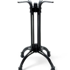 Pie de mesa de hierro negro estilo clásico con 4 pies - Classic