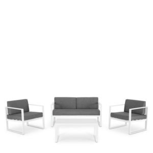 Conjunto de sofás para hostelería aluminio blanco - Carney