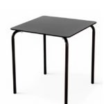 Mesa hostelería de acero con tablero compacto 70x70- Palmyra