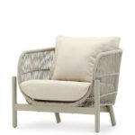 Sillón de aluminio y cuerda en color gris - Palermo