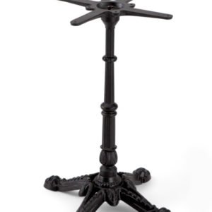 Pie de mesa bistró de hierro negro ornamentado - Bistrote