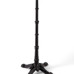 Pie de mesa alto bistró de hierro negro ornamentado - Bistrote