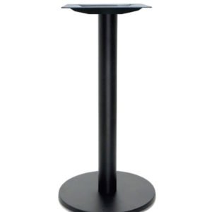 Pie de mesa de hierro con base redonda color negro - Iron