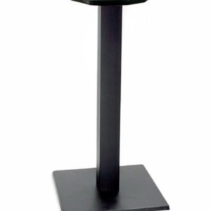 Pie de mesa de hierro con base cuadrada color negro - Iron