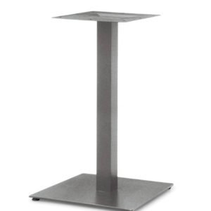 Pie de mesa de hierro cuadrado color plata mate - Silver