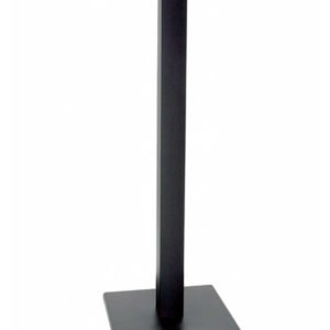 Pie de mesa alto de hierro con base cuadrada color negro - Iron