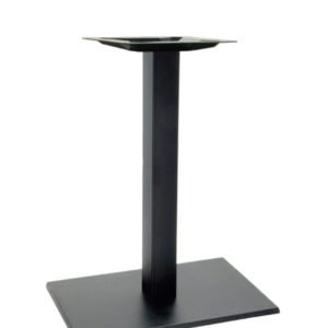 Pie de mesa de hierro con base rectangular color negro - Iron