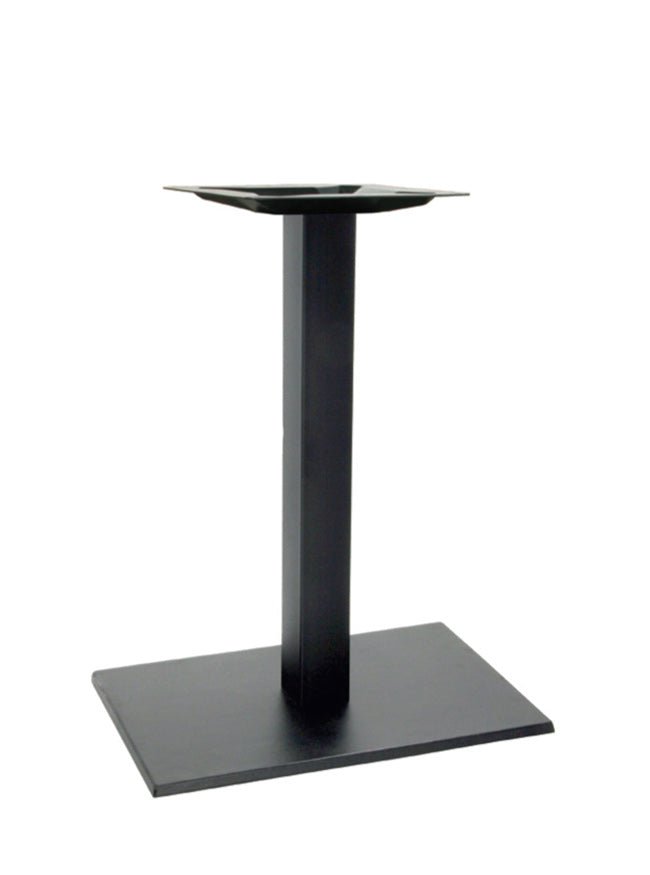 Pie de mesa de hierro con base rectangular color negro - Iron