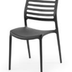 Silla de hostelería de polipropileno negro - Reading