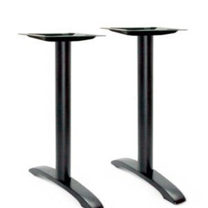 Pie de mesa doble de hierro negro para mesa rectangular - Stanton