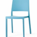 Silla de tecnopolímero reforzado fibra de vidrio azul - Muncy