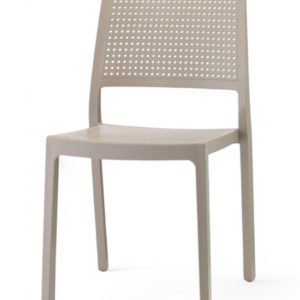 Silla de tecnopolímero reforzado fibra de vidrio tórtola - Milton