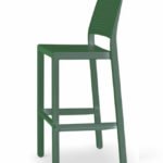 Taburete de hosteleria de tecnopolímero reforzado Azul - Milton