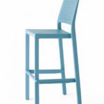 Taburete de hosteleria de tecnopolímero reforzado Azul - Milton