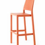 Taburete de hosteleria de tecnopolímero reforzado Azul - Milton