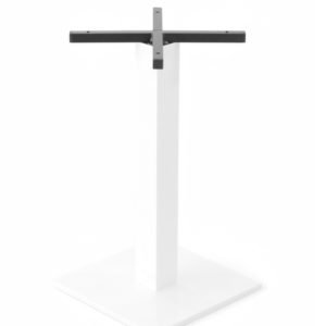 Pie de mesa de hosteleria de aluminio con base cuadrada - Newark
