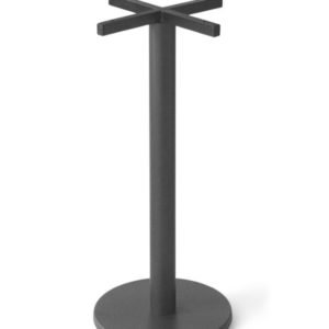 Pie de mesa alto de aluminio con base redonda - Newark
