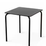 Mesa hostelería de acero con tablero compacto 70x70- Palmyra