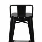Taburete de hierro negro de estilo industrial para hostelería - Industrial