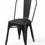 Silla de hierro negro de estilo industrial para hostelería - Industrial