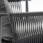 Sillón de aluminio y cuerda de olefina gris - Childs