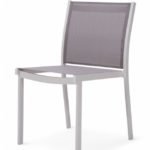 Silla de hostelería de aluminio y textilene negro  - Morris