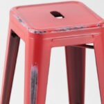 Taburete de hierro efecto desgaste para hosteleria - Industrial
