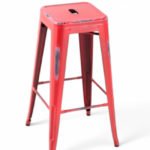 Taburete de hierro efecto desgaste para hosteleria - Industrial