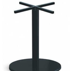 Pie de mesa de hierro negro y base redonda - Dover