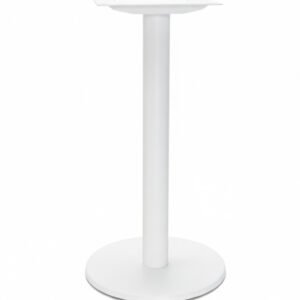 Pie de mesa con base redonda de hierro blanco - Iron