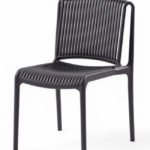 Silla de hostelería de polipropileno reforzado antracita - Easton