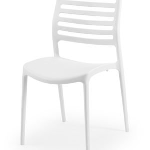 Silla de hosteleria de polipropileno blanco - Reading
