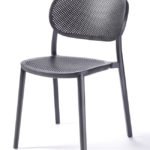 Silla de hostelería de tecnopolímero apilable gris - Berat