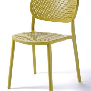 Silla de hostelería de tecnopolímero apilable color pistacho - Berat