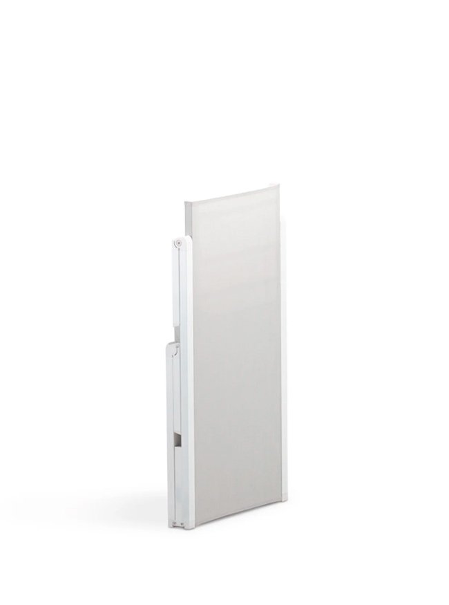 Tumbona plegable para hoteles de aluminio y textilene blanco - Fold