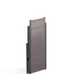 Tumbona plegable para hoteles de aluminio y textilene antracita - Fold