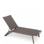 Tumbona de aluminio y textilene blanco con espuma de secado rapido - Surfside