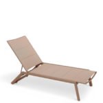 Tumbona de aluminio y textilene blanco con espuma de secado rapido - Surfside