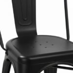 Silla de hierro negro de estilo industrial para hostelería - Industrial