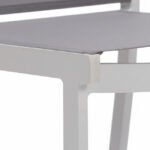 Silla de hostelería de aluminio y textilene negro  - Morris