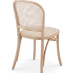 Silla de hostelería de madera y mimbre - Lenox