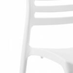 Silla de hosteleria de polipropileno blanco - Reading