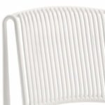 Silla de hostelería de polipropileno blanco reforzado - Easton