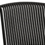 Silla de hostelería de polipropileno reforzado negro - Easton