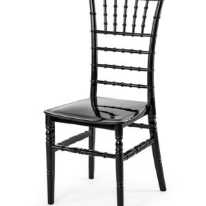 Silla de polipropileno negro estilo clásico para hostelería - Pireo