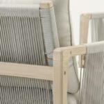 Sillón para hostelería de madera y cuerda gris - Baracoa