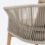 Sofá de 2 plazas de aluminio y cuerda para hosteleria - Biarriz