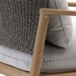 Sillón para hostelería de madera y cuerda - Brera