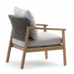 Sillón para hostelería de madera y cuerda - Brera